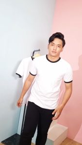 Basic - ZOLBLUS Vintage RINGER TEE " LINE HITAM " Combed 24s