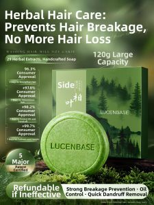 Lucenbase | Ustman Herbs & Polygonum Multiflorum Hair Solid Shampoo Dandruff Control And Breakage Prevention