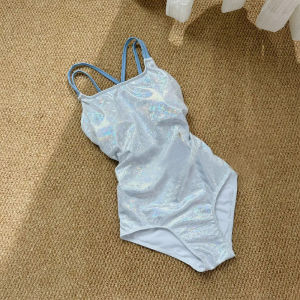 DK Moonlight White Speed Suit Swimsuit Womens Gym Special High-End 2025 New Popular One-Piece Swimsuit Casual Swimwear