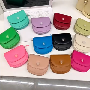 Danlu Small Wallet for Women Leather Bifold Credit Card Holder Cute Purse with Zipper Coin Pocket