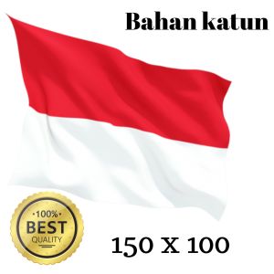 bendera merah putih ukuran 150x100 bahan katun