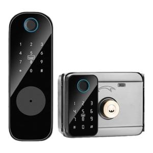 elinksmart | Fingerprint Upgrade Smart Lock for Old Security and Garden Metal Doors