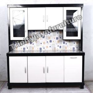 Lemari Sayur Lemari Dapur   4 Pintu Swing Kayu Plywood /trinityjayafurniture