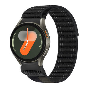 สายสำหรับนาฬิกา Samsung Galaxy 7/FE/6/5/4 40มม. 44มม. แถบผ้าไนลอนผ้าแนบในคลิกเดียวสำหรับ Galaxy Watch Ultra 47มม. (2025)/6คลาสสิก47มม. 43มม./5 Pro 45มม./4คลาสสิก46มม. 42มม