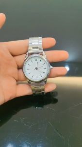 Fashion Couple Watches With Calendar Stainless Steel Strap Luxury Rhinestone Quartz Watches Classic Business Jam Tangan