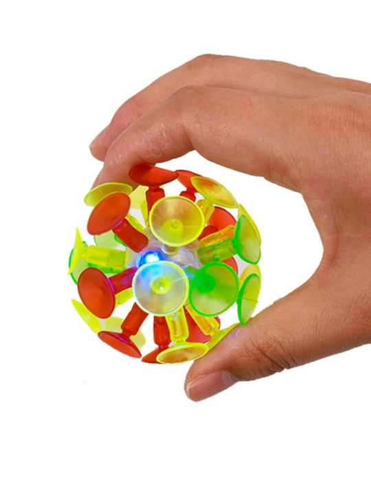 Luminous Sucker Ball Flash Card Whiteboard Throwing Sticky Ball Toy English Early Education Training Class Teaching Aids Interactive Teaching Children