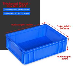 Plastic Storage Box Rectangular Industrial Screws Storage Fish Basket
