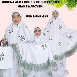 Mukenah Alma Bordir Coquette + Free Tas