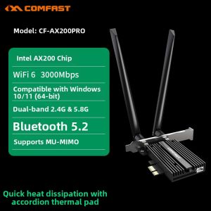 Comfast | PCIE Gaming Wi-Fi 6 Receiver