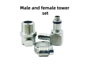 For BMW R1200GS ADV R1200RT S1000RR K1200R K1300R K1600GTL HP4 Rninet Quick release metal joint for fuel pump with shutoff valve