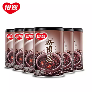 Yinlu Good Porridge Path Black Rice Porridge Purple Sweet Potato Porridge Oats Porridge 280g*12 Cans Whole Box Quick Nutrition Breakfast Eight Treasure Porridge