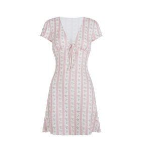 French Vintage Waist Slimming Sheath Dress Short