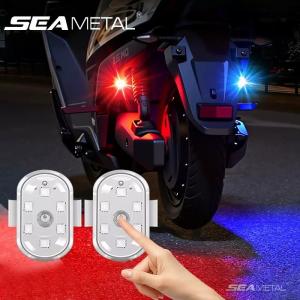 SEAMETAL Aircraft Strobe Lights Motorcycle Lights RGB Led Fixed Wing Bicycle Flashing Taillight