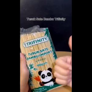 Tusuk Sate Bambu Panda Import Halus Bersih Per Pack Panjang 20cm Ayam Sosis Murah