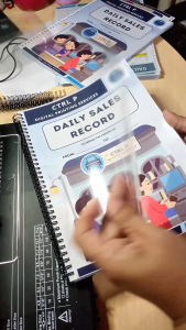 Customized Sales Tracker Notebook - Laminated Cover A4 and A5 Size 250 Pages Now Available!