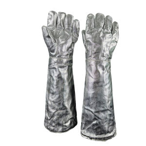 TAODUN | Flame Resistant Heat Insulation Aluminium Foil Gloves 1000 Degrees