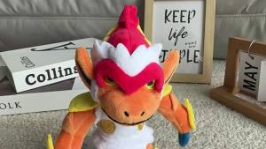 AOGER | With Tag Infernape Plush Doll Fire Type Monkey Lovely Stuffed Anime Collectible Toy Gift For Anime Game Fans Room Decor