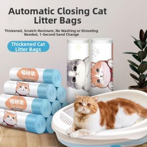 Disposable Drawstring Heavy Duty Cat Litter Bag