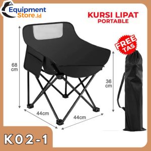 KURSI LIPAT OUTDOOR PORTABLE CHAIR KURSI CAMPING KEMAH GUNUNG