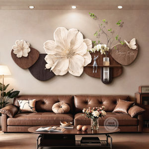 RUIBAHAO | Vintage Style 3D Textured Relief Wall Art