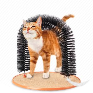Funny Pet Massage Arch Automatic Brush Cats Toy Anti-skid Scratching Device