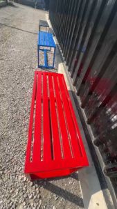 ม้านั่งกลางแจ้ง เหล็กกัลวาไนซ์ที่ทนทาน ที่นั่งสวนหลายสี โดนแดดโดนฝนได้ ไม่เป็นสนิม เหล็กขนาด 2"x1" ม้านั่งสนาม ม้านั่งยาว IDEA-0003