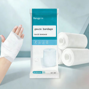 5-50 6*600CM White Medical Gauze Rolls Elastic Bandage Sterile Absorbent Wound Hemostasis Fixation Emergency Cotton Gauze Roll