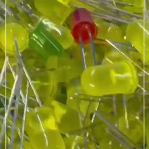 LED LEDs 3MM 5MM Light Emitting Diode Bulb DIY STEM RBT PROJECT ( RED / GREEN / YELLOW (RANDOM COLOUR) ) 1PC