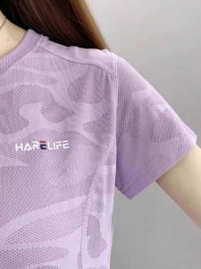 Áo Thun Tay Ngắn Nhanh Khô Mùa Hè Cổ Tròn in Họa Tiết Nhẹ Thoáng Khí Thể Thao Ngoài Trời Leo Núi Đi Bộ Đường Dài Nửa Tay Áo