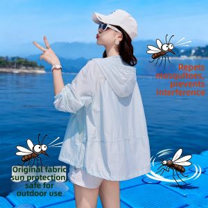 MANWUJINGLING | Sun Protection Women Summer Jacket Lightweight Breathable Mosquito Repellent