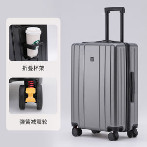 Durable Large Capacity 24 Inch Pure PC Material Mens Luggage High Aesthetic Value Business Travel Suitcase Hard Shell Carryon