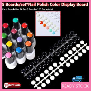 120PCS Set Nail Color Cards Exquisite Nail Decor Plastic Women Nail Swatches Sticks Display Tips