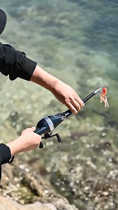 Fishing Dele รุ่นอัพเกรดคันเบ็ดพับแขนโยกคู่เสาทะเลโยนคันเบ็ดสั้นส่วนพับคันเบ็ดแบบพกพาอุปกรณ์ตกปลาชิ้นส่วน