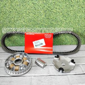 Vanbelt vbelt panbel kzl + rumah roller assy honda beat f1 pop scoopy spacy f1 vario 110 led