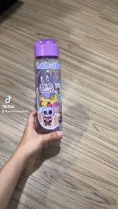 STV Botol Minum Karakter Labubu Kapasitas 900ml Free Stiker + Tali Pendek