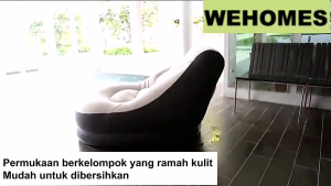 Sofa Santai Angin Intime/ Kursi Santai Dengan Sandaran Kaki/Kursi Dek Malas Lipat Kursi Malas Tiup Sofa Udara untuk Kamar Tidur Ruang Tamu Dalam Ruangan Piknik Berkemah Perjalanan Luar Ruangan/Inflatable Lazy Sofa Chair PVC