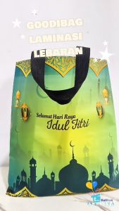 (isi 12) Goodie bag lebaran laminasi elegant  / tas sembako hari raya Idul Fitri Ramadhan standar