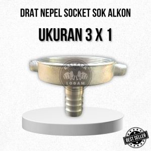 Soket Drat Nepel 3x1 Inch Mesin Pompa Air Irigasi Socket Aluminium