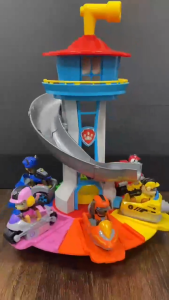 Paws Patrol Headquarters Base Toy Oversized Observation Tower Plastic 52CM Tower for kids 3+ Interactive hand-eye coordination Sliding and music fun battery_required: No