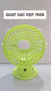 Quạt sạc kẹp xoay 360 độ DP 7608 ⚠ không vừa sạc vừa xài ⚠