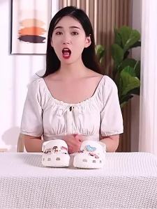 Jibbitz โลหะ เพชร ตัวอักษร ตัวเลข แฟชั่นรองเท้า อุปกรณ์เสริม จิ๊บบิท ตัวติดรองเท้า