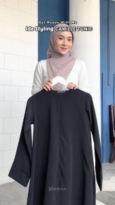 HAYNA Zoey Pleats Skirt (Hitam) - Rok Wanita Plisket