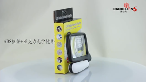 Magnifier Reading Glass 5 Light Mode Night LED Optical Lens Rectangle Foldable Handheld Book Newspaper