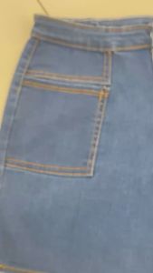 quần đùi jean cotton kaki co giãn túi trước xẻ dành cho nữ size smlxl