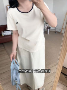 French Minority Summer New Arrival Square Collar Stylish Half Sleeve Tops Plus Size Western Style Slimming Short Sleeve T-shirt Top Tops