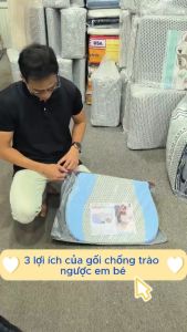 Gối Chống Trào Ngược Cho Bé Babyskin Chống Chớ Sữa Chống Sặc Chất Liệu Latex Foam Êm Ái Không Mùi