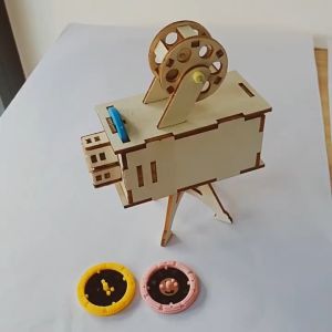 Máy Chiếu Phim Máy Quay Phim Mô Hình Lắp Ráp Bằng Gỗ Diy Học Cụ Stem Đồ Chơi Khoa Học
