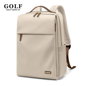 GOLF QUALITY Backpack Woman Elegant Laptop Backpacks for Women Commuter Waterproof Notebook Bag Female 15.6 inch Multiple Compartment Solid Color
