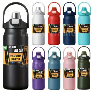 XMSJ | Stainless Steel Thermo 84oz Bottle 1.2/1.5/2.5Large Capacity Thermo Water Portable Vacuum Mug Thermos Insulated Cup Tumbler