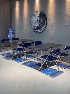 โต๊ะสแตนเลส โต๊ะคาเฟ่ โต๊ะร้านกาแฟ โต๊ะทานอาหาร โต๊ะน้ำชา โต๊ะสแตนเลส (เคลือบด้าน ป้องกันรอยขีดข่วนได้ดี) โต๊ะกลม โต๊ะเหลี่ยม (ขนาด โลโก้ ปรับแต่งได้)